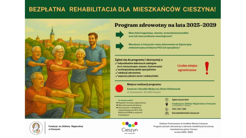 Plakat programu rehabilitacyjnego
